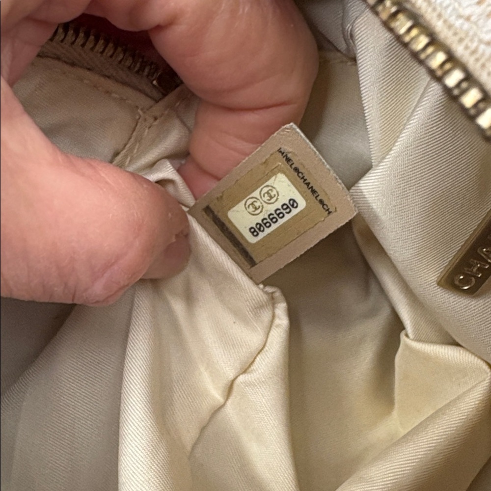 CHANEL Beige and White Patterned inc COA - Picture 11 of 11